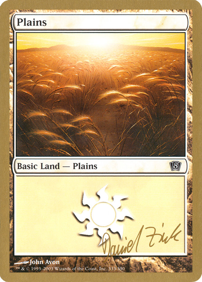 Plains (dz333) (Daniel Zink) [World Championship Decks 2003] | Deep Dive Games St. Marys