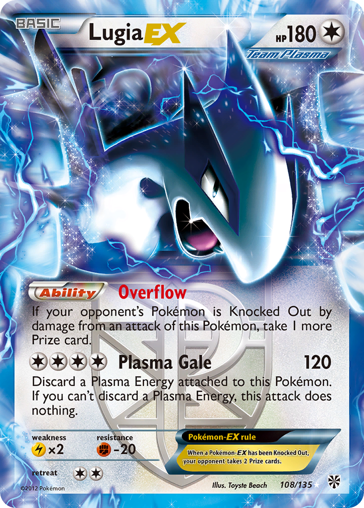 Lugia EX (108/135) [Black & White: Plasma Storm] | Deep Dive Games St. Marys