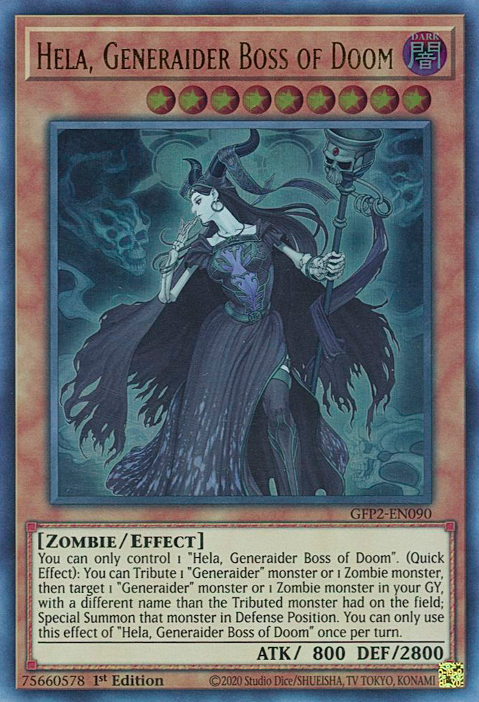 Hela, Generaider Boss of Doom [GFP2-EN090] Ultra Rare | Deep Dive Games St. Marys