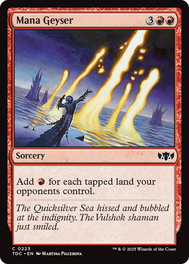 Mana Geyser [Tarkir: Dragonstorm Commander] | Deep Dive Games St. Marys