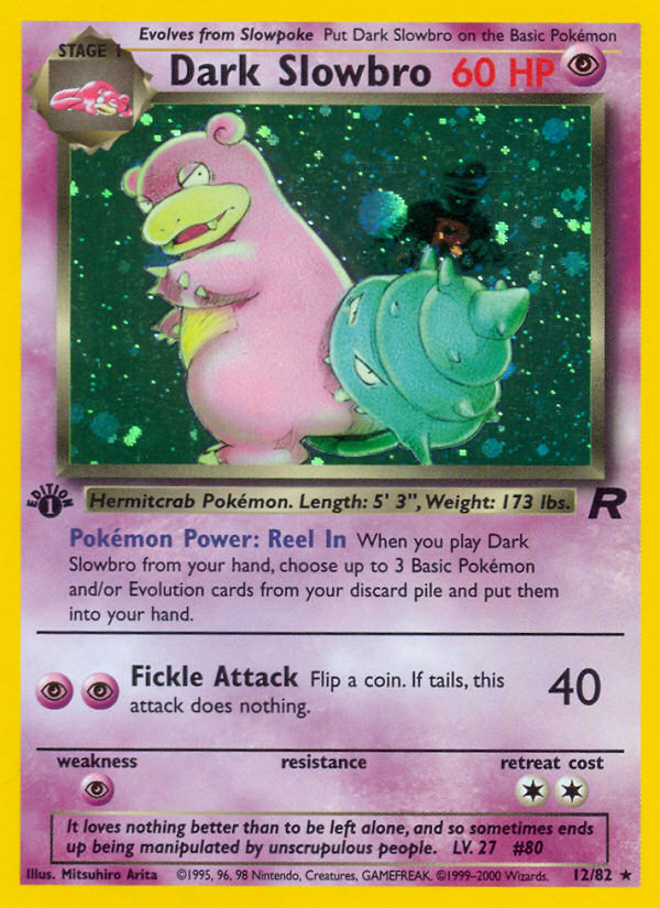 Dark Slowbro (12/82) [Team Rocket 1st Edition] | Deep Dive Games St. Marys