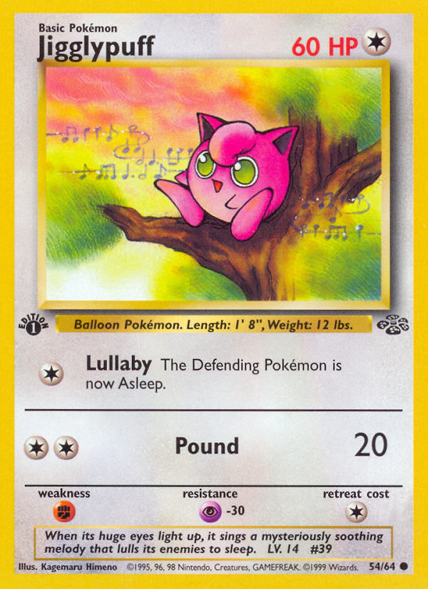 Jigglypuff (54/64) [Jungle 1st Edition] | Deep Dive Games St. Marys