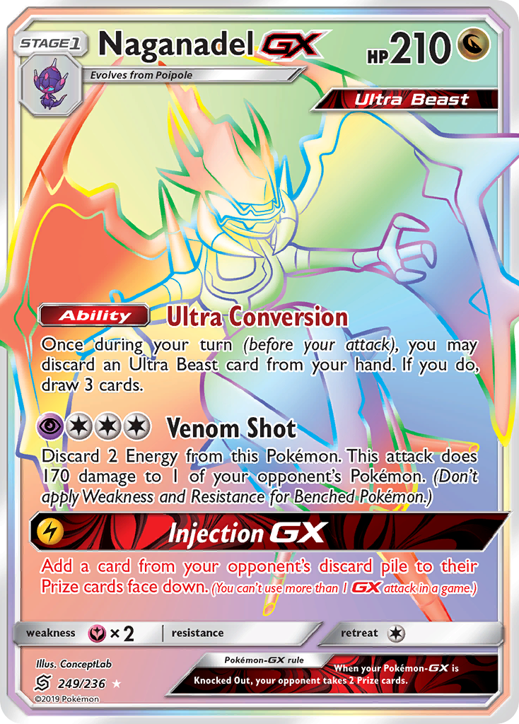 Naganadel GX (249/236) [Sun & Moon: Unified Minds] | Deep Dive Games St. Marys