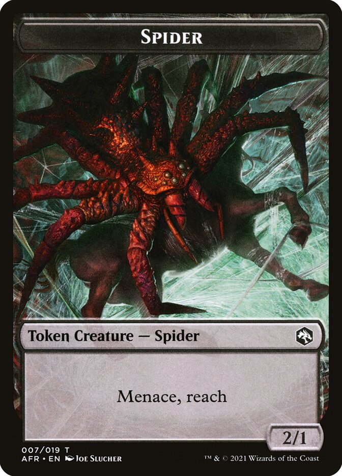 Spider // Icingdeath, Frost Tongue Double-Sided Token [Dungeons & Dragons: Adventures in the Forgotten Realms Tokens] | Deep Dive Games St. Marys