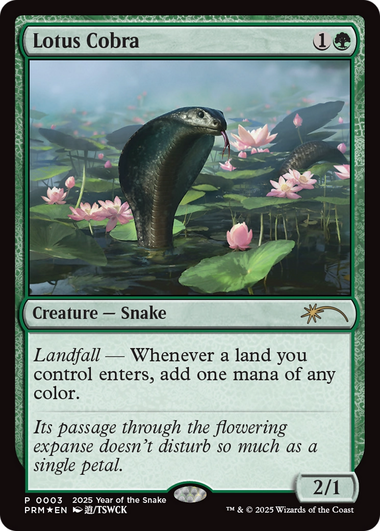 Lotus Cobra (Year of the Snake 2025) [Standard Showdown Promos] | Deep Dive Games St. Marys