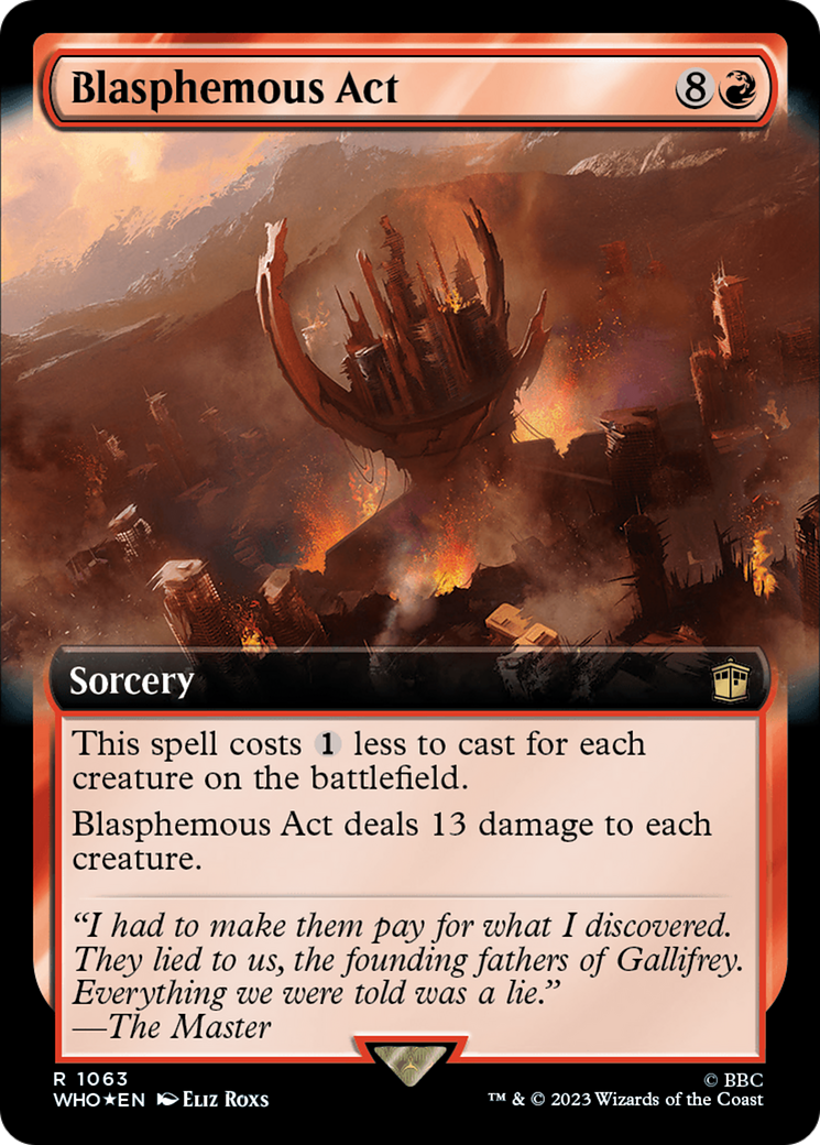Blasphemous Act (Extended Art) (Surge Foil) [Doctor Who] | Deep Dive Games St. Marys