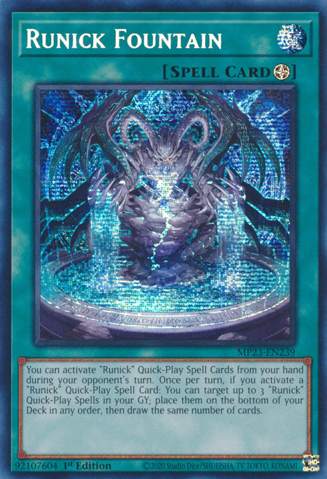 Runick Fountain [MP23-EN239] Prismatic Secret Rare | Deep Dive Games St. Marys