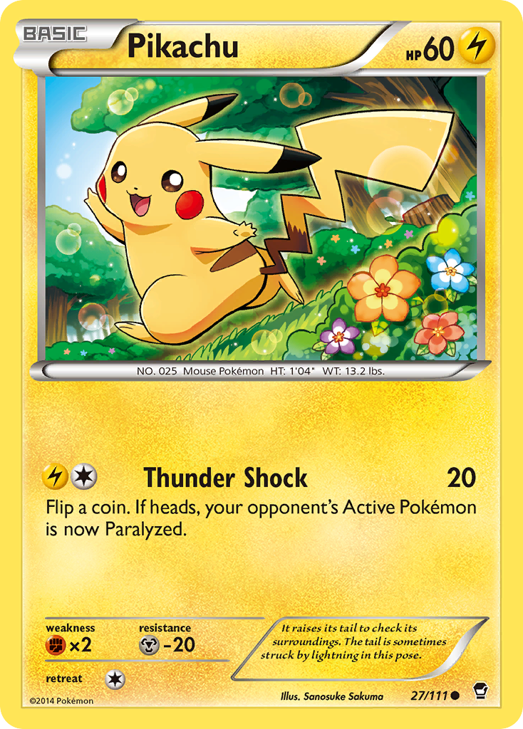 Pikachu (27/111) [XY: Furious Fists] | Deep Dive Games St. Marys