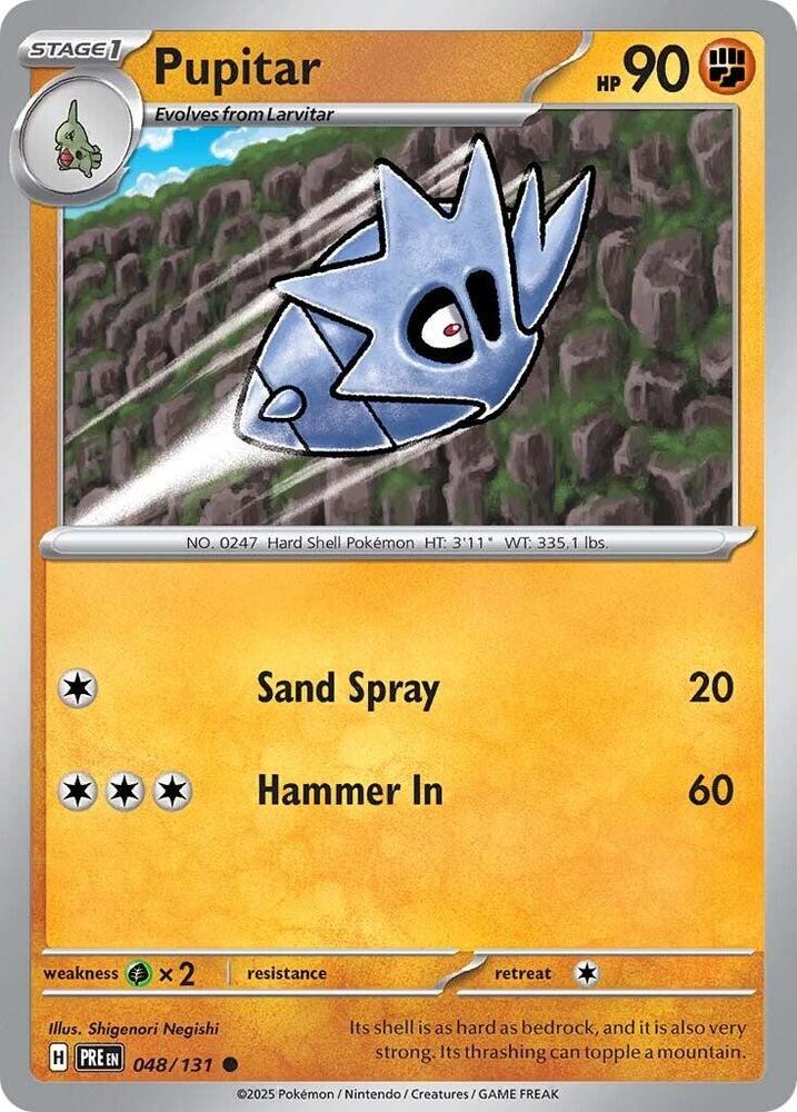 Pupitar (048/131) [Scarlet & Violet: Prismatic Evolutions] | Deep Dive Games St. Marys