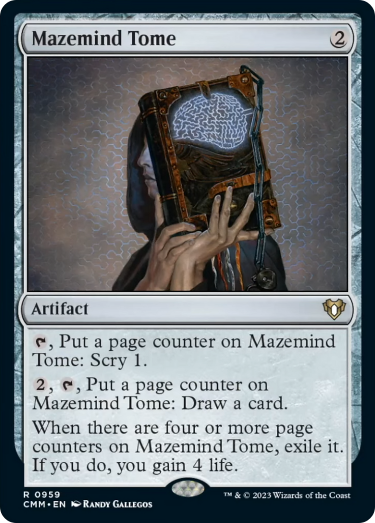 Mazemind Tome [Commander Masters] | Deep Dive Games St. Marys