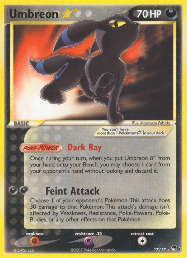 Umbreon Star (17/17) [POP Series 5] | Deep Dive Games St. Marys