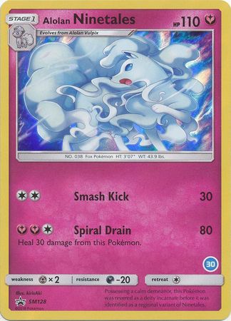 Alolan Ninetales (SM128) (Deck Exclusive #30) [Sun & Moon: Trainer Kit - Alolan Ninetales] | Deep Dive Games St. Marys