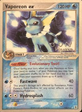 Vaporeon ex (110/113) (Flyvees - Jun Hasebe) [World Championships 2007] | Deep Dive Games St. Marys