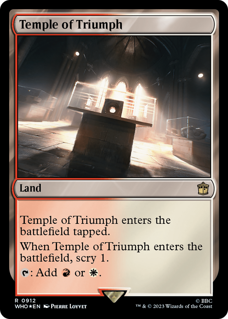 Temple of Triumph (Surge Foil) [Doctor Who] | Deep Dive Games St. Marys