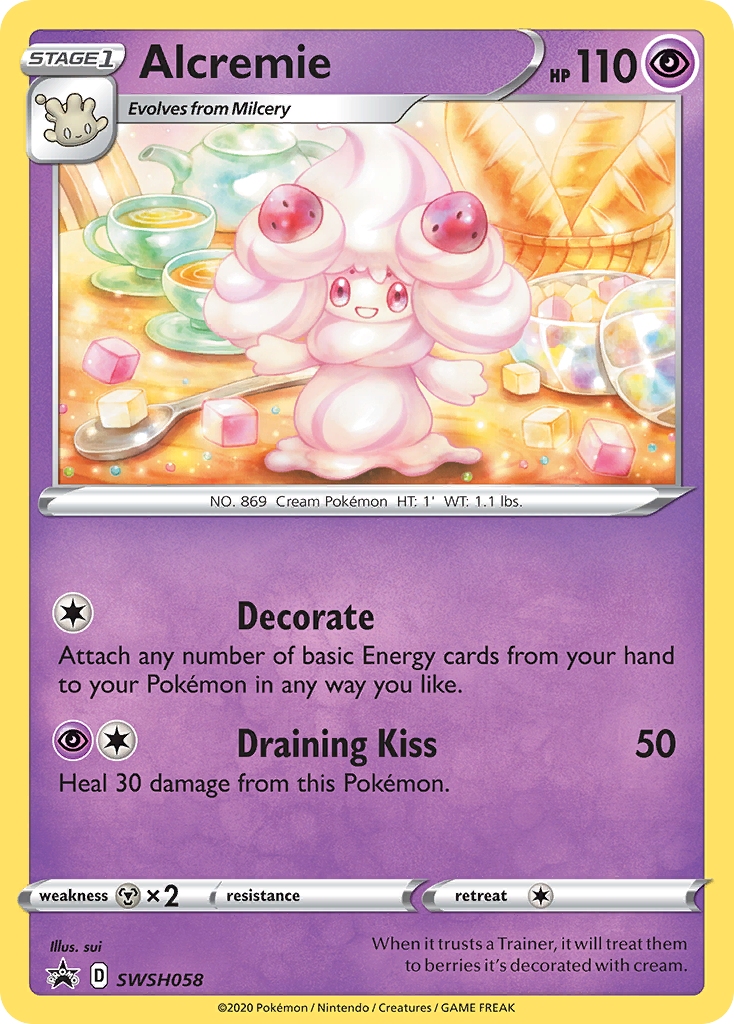 Alcremie (SWSH058) [Sword & Shield: Black Star Promos] | Deep Dive Games St. Marys