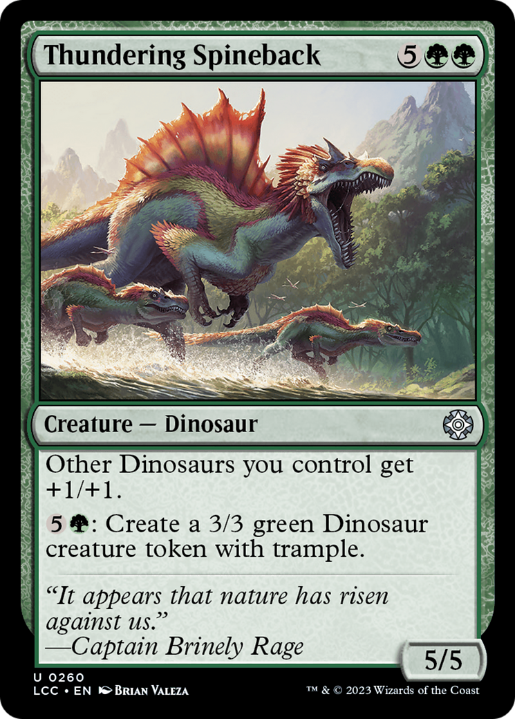 Thundering Spineback [The Lost Caverns of Ixalan Commander] | Deep Dive Games St. Marys