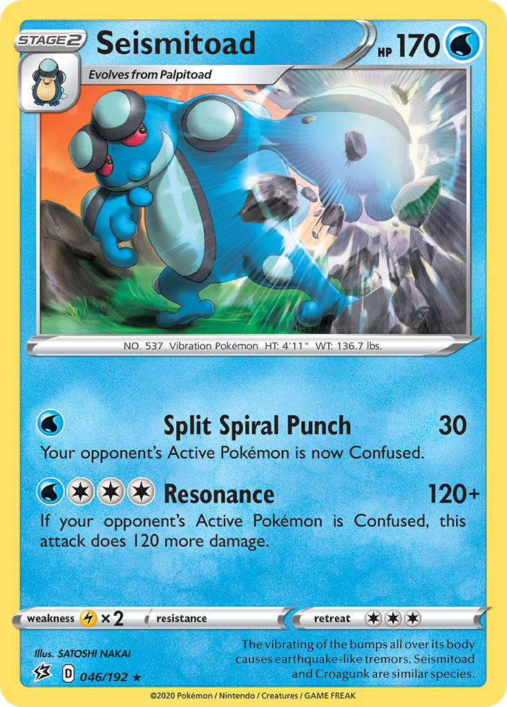 Seismitoad (046/192) [Sword & Shield: Rebel Clash] | Deep Dive Games St. Marys