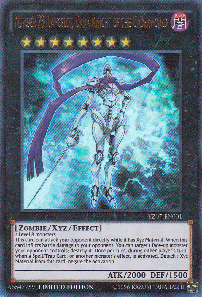 Number 23: Lancelot, Dark Knight of the Underworld [YZ07-EN001] Ultra Rare | Deep Dive Games St. Marys