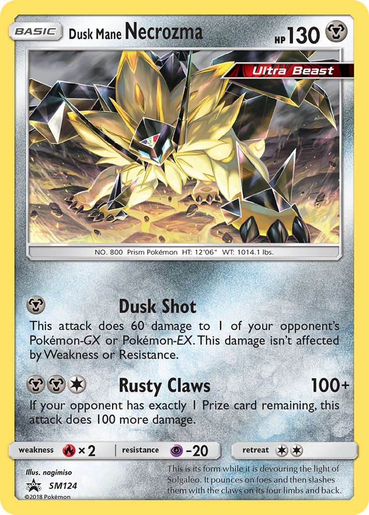 Dusk Mane Necrozma (SM124) [Sun & Moon: Black Star Promos] | Deep Dive Games St. Marys