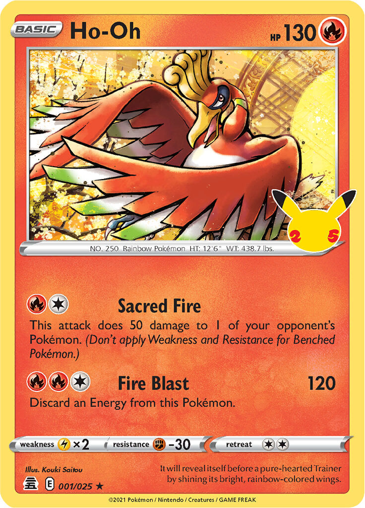 Ho-oh (001/025) [Celebrations: 25th Anniversary] | Deep Dive Games St. Marys