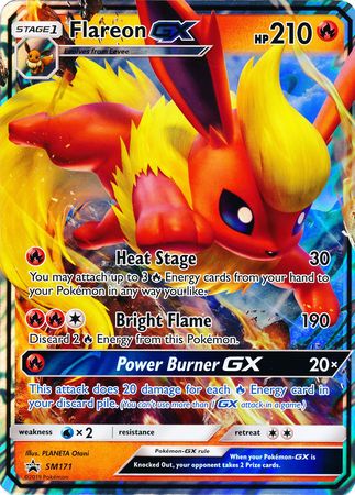 Flareon GX (SM171) (Jumbo Card) [Sun & Moon: Black Star Promos] | Deep Dive Games St. Marys