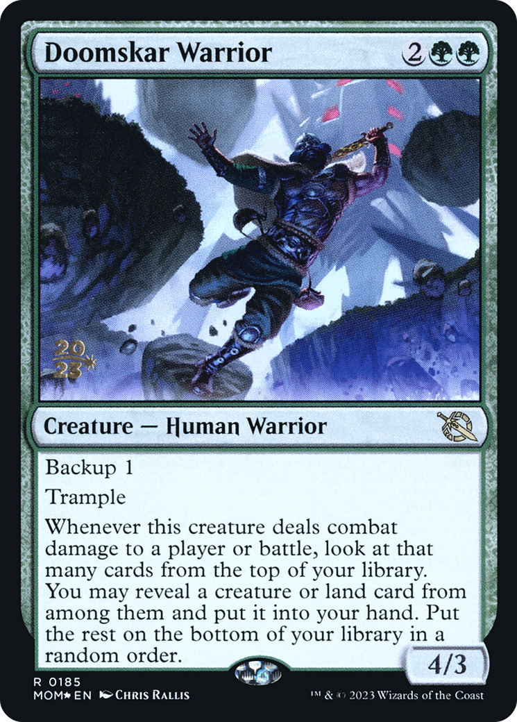 Doomskar Warrior [March of the Machine Prerelease Promos] | Deep Dive Games St. Marys