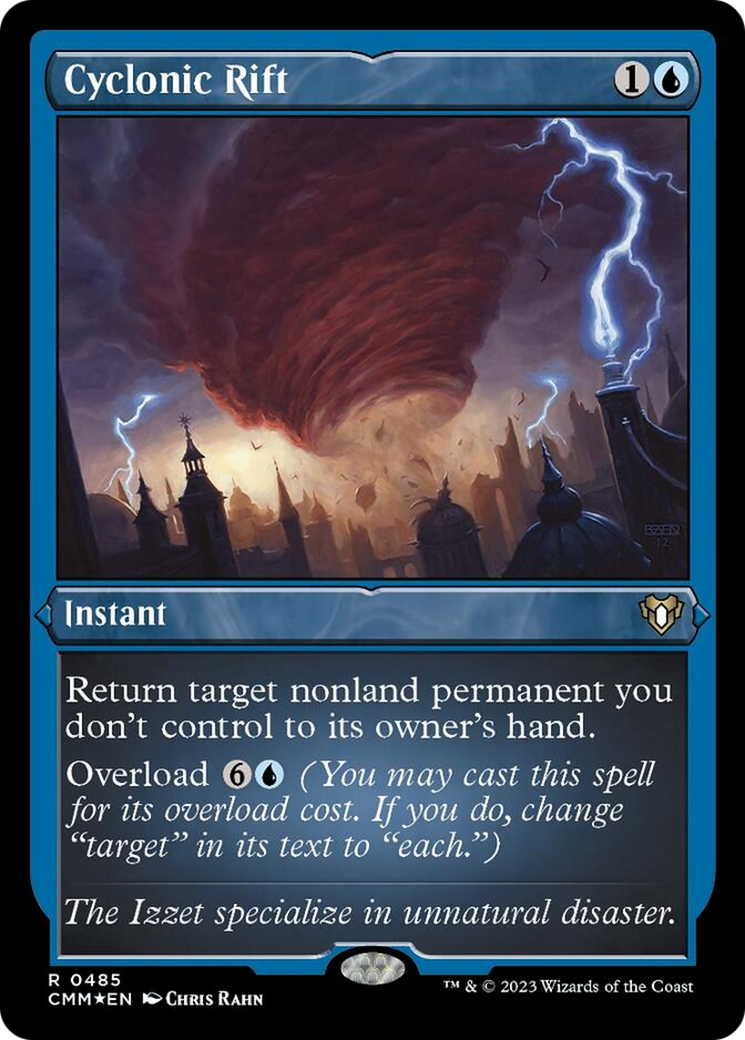 Cyclonic Rift (Foil Etched) [Commander Masters] | Deep Dive Games St. Marys