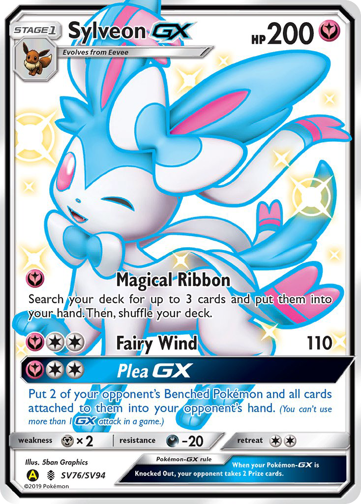 Sylveon GX (SV76/SV94) [Sun & Moon: Hidden Fates - Shiny Vault] | Deep Dive Games St. Marys