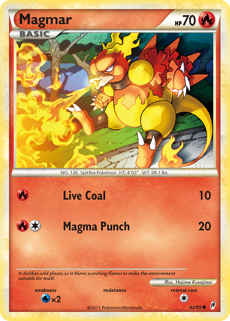 Magmar (62/95) [HeartGold & SoulSilver: Call of Legends] | Deep Dive Games St. Marys