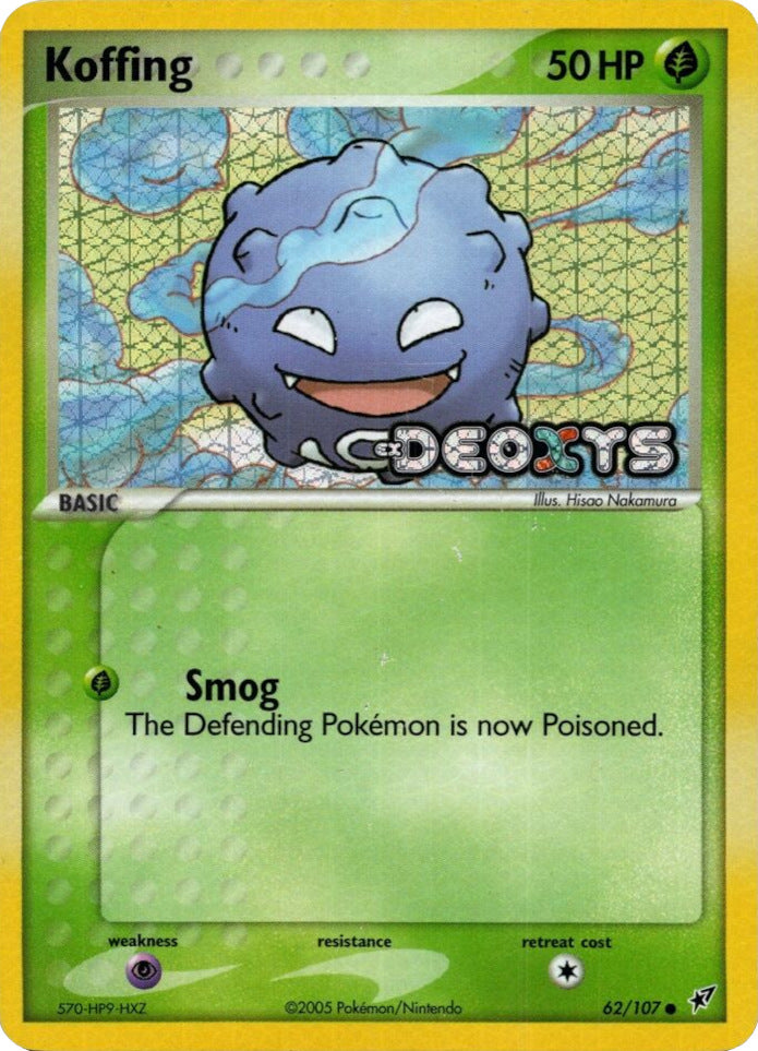 Koffing (62/107) (Stamped) [EX: Deoxys] | Deep Dive Games St. Marys