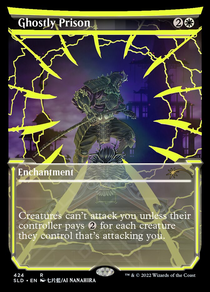 Ghostly Prison (Neon Ink Yellow) [Secret Lair Drop Series] | Deep Dive Games St. Marys