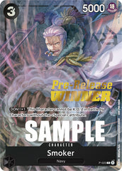 Smoker (Pre-Release) [Winner] [One Piece Promotion Cards] | Deep Dive Games St. Marys