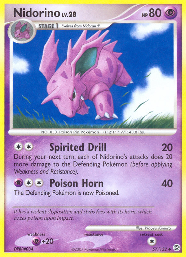 Nidorino (57/132) [Diamond & Pearl: Secret Wonders] | Deep Dive Games St. Marys