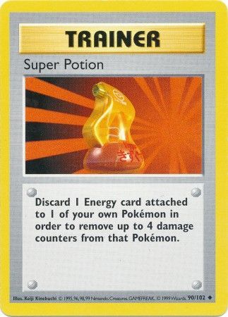 Super Potion (90/102) [Base Set Shadowless Unlimited] | Deep Dive Games St. Marys