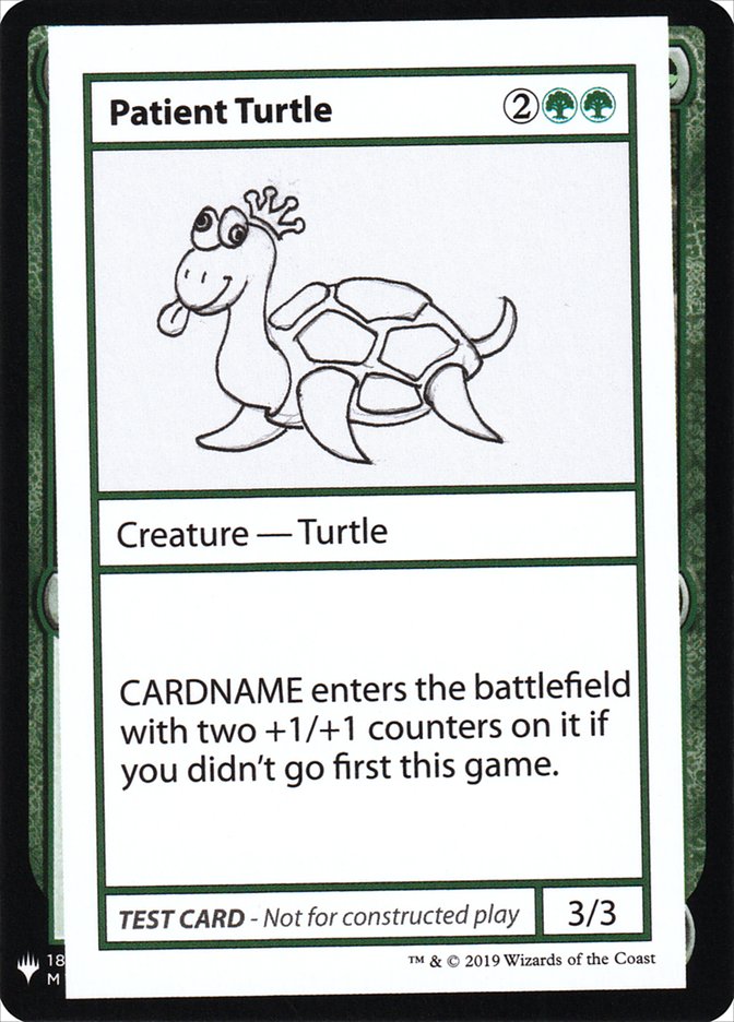 Patient Turtle [Mystery Booster Playtest Cards] | Deep Dive Games St. Marys