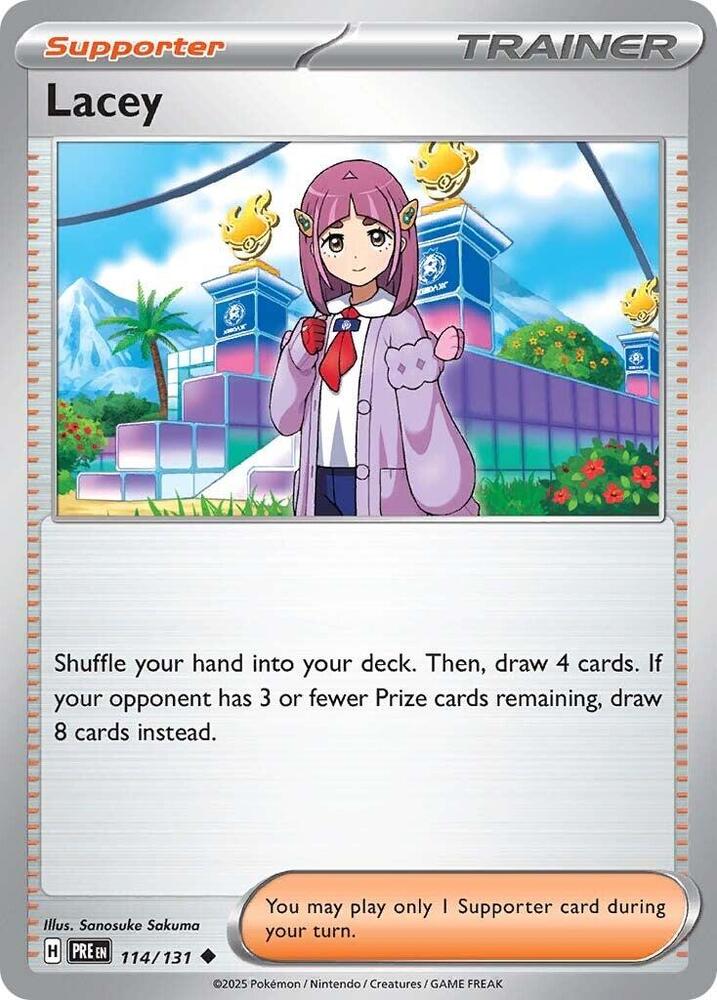 Lacey (114/131) [Scarlet & Violet: Prismatic Evolutions] | Deep Dive Games St. Marys