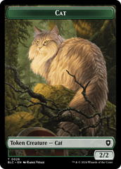 Elemental // Cat Double-Sided Token [Bloomburrow Commander Tokens] | Deep Dive Games St. Marys