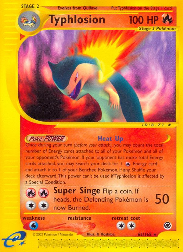 Typhlosion (65/165) [Expedition: Base Set] | Deep Dive Games St. Marys