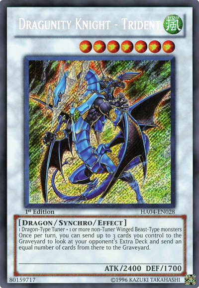 Dragunity Knight - Trident [HA04-EN028] Secret Rare | Deep Dive Games St. Marys