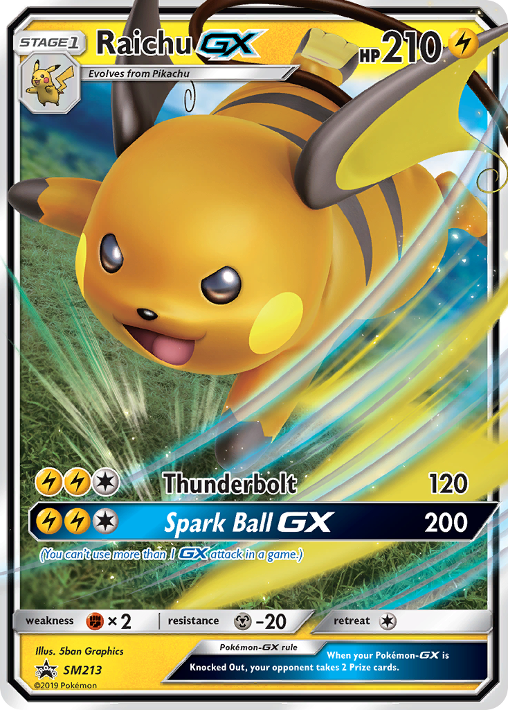 Raichu GX (SM213) [Sun & Moon: Black Star Promos] | Deep Dive Games St. Marys