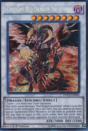 Scarlight Red Dragon Archfiend [DOCS-EN046] Secret Rare | Deep Dive Games St. Marys