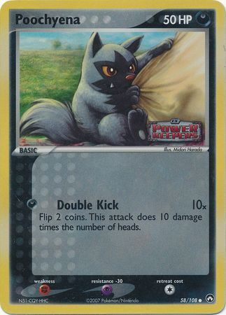 Poochyena (58/108) (Stamped) [EX: Power Keepers] | Deep Dive Games St. Marys