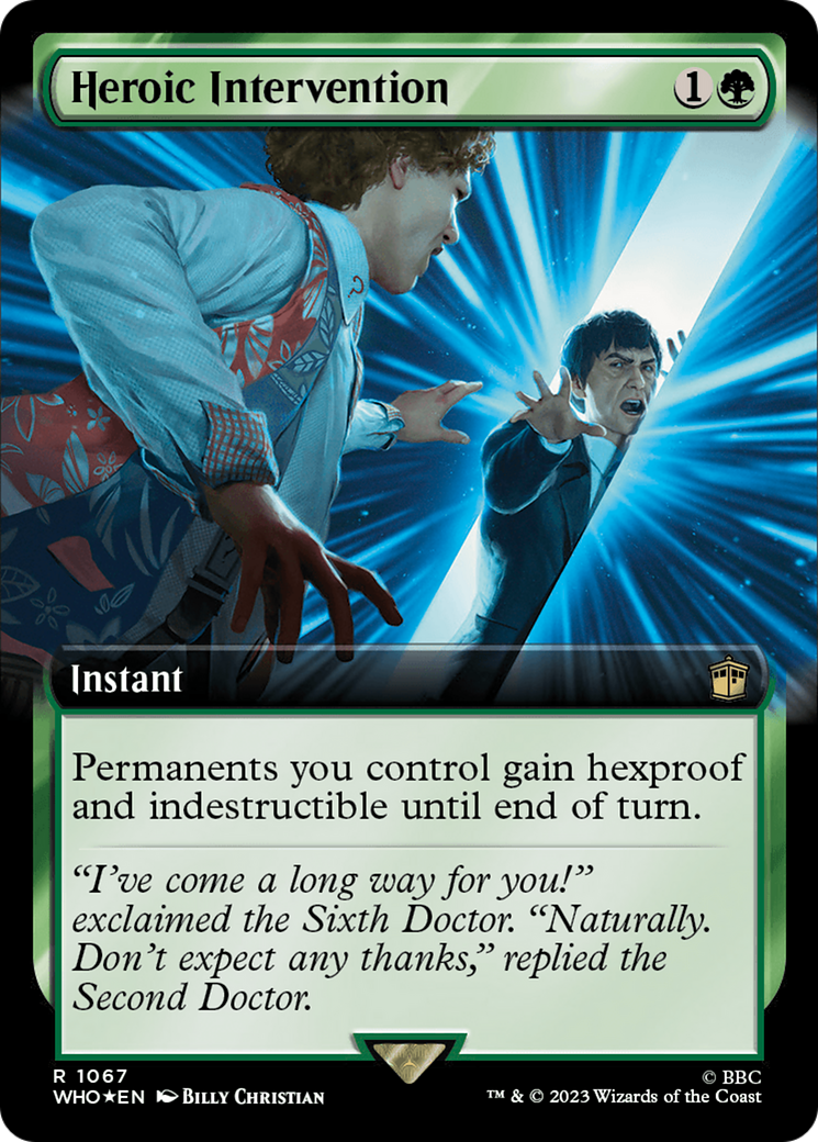 Heroic Intervention (Extended Art) (Surge Foil) [Doctor Who] | Deep Dive Games St. Marys