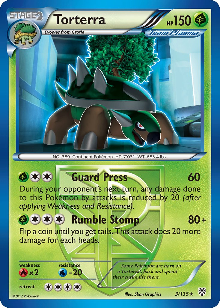 Torterra (3/135) [Black & White: Plasma Storm] | Deep Dive Games St. Marys