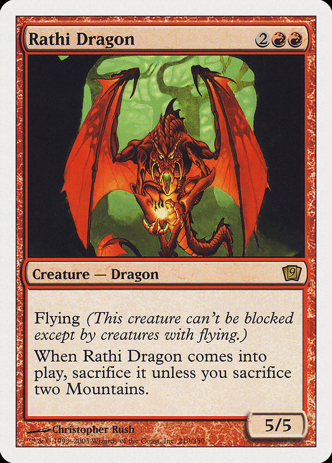 Rathi Dragon (9th Edition) [Oversize Cards] | Deep Dive Games St. Marys