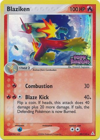 Blaziken (20/110) (Stamped) [EX: Holon Phantoms] | Deep Dive Games St. Marys