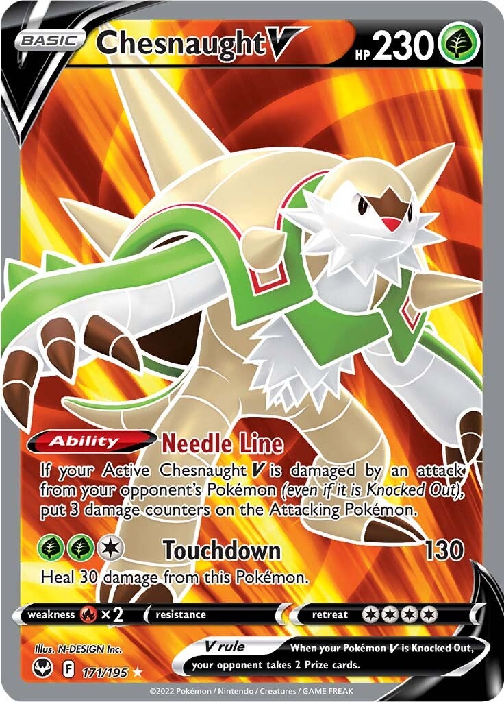 Chesnaught V (171/195) [Sword & Shield: Silver Tempest] | Deep Dive Games St. Marys