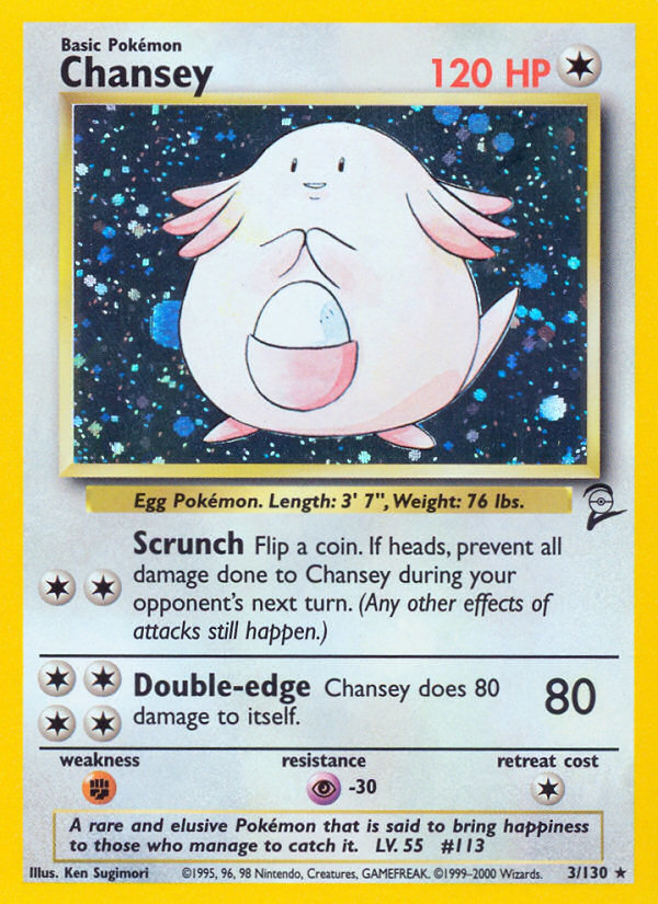 Chansey (3/130) [Base Set 2] | Deep Dive Games St. Marys