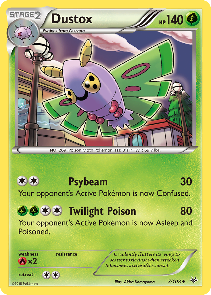 Dustox (7/108) [XY: Roaring Skies] | Deep Dive Games St. Marys