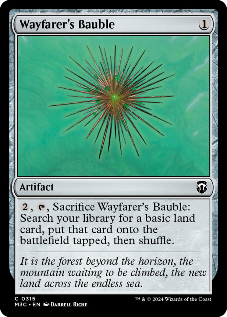 Wayfarer's Bauble (Ripple Foil) [Modern Horizons 3 Commander] | Deep Dive Games St. Marys